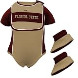 Nike Florida State Seminoles (FSU) Infant Bib & Booties Set