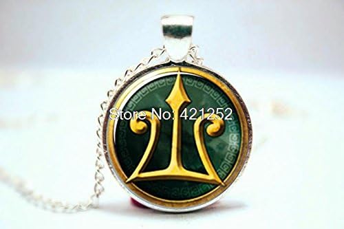 ArtShop Fashion Jewelry Percy Jackson Inspired Necklace Glass Photo Cabochon Necklace Christmas gift