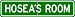 HOSEA ROOM SIGN - Personalized Gift Boy or Girl, Aluminum