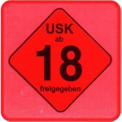 20 St�ck USK 18 Aufkleber / Sticker - Keine Jugendfreigabe gem�� � 14 JuSchG.