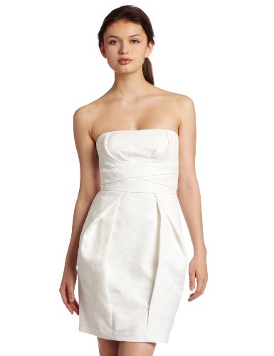 Max & Cleo Strapless Seamed Dress