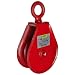 Gunnebo-Johnson HF1S4RE-MR Hay Fork Pulley with Eye Fitting, Roller Bearing, 2000 lbs Capacity, 4" Sheave OD, 1" Manilla Rope