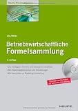 Betriebswirtschaftliche Formelsammlung