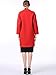 Miya Women's Faux Leather Jacket Quilted Bomber Jacket Short Coat Red Large