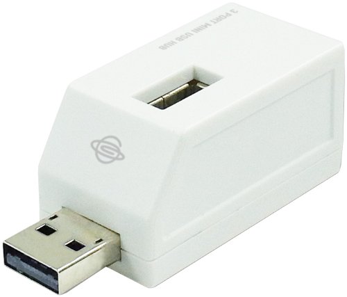 安いPLANEX iPhone5対応USB2.0/1.1 3ポートコネクタ一体型USBハブ(バスパワー・ホワイト) PL-UH300W