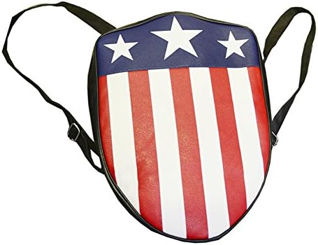 Halloween Super Hero Shield Shaped Rucksack Backpack Traval Bag
