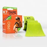 KT TAPE PRO Synthetic Elastic Kinesiology 20 Pre-Cut 10-Inch Strips Therapeutic Tape, Winner Green