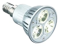 Trio-Leuchten 956-01 Power LED Leuchtmittel 3x1W E14 3100K titanfarbig 160 Lumen Lebensdauer 30.000 h