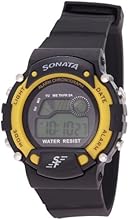 Sonata Digital Grey Dial Men's Watch - NG7982PP01J