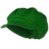 Cotton Elastic Newsboy Cap-Lime ~ SS/Sophia