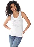 MLB Women's Minnesota Twins Cotton Racer Back Ladies Tank (White, Large)
