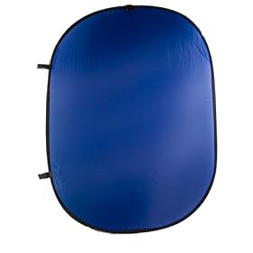 CowboyStudio Reversible Two Sided Pop Out Chormakey Green & Blue Background Panel 4 x 6 ft