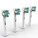 Generic Premium Replacement Toothbrush Heads for Oral B Floss Action, 4 Pack [8, 12, 20 Packs Available]