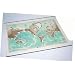 American Educational Bathymetric Map, 38" Length x 50" Width