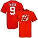 Reebok New Jersey Devils #9 Zach Parise Red Net Player T-shirt