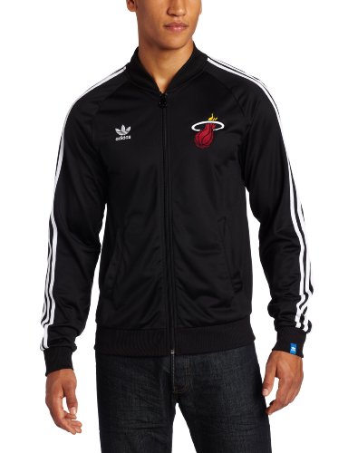NBA Men's Miami Heat Originals Court Series Legacy Track Jacket (Black, Large)