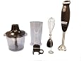 Nesco HB-17 Professional Grip `n Go Immersion Handheld Blender with Attachments