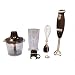 Nesco HB-17 Professional Grip 'n Go Immersion Handheld Blender with Attachments
