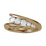 14K Rose Gold Diamond Journey Ring