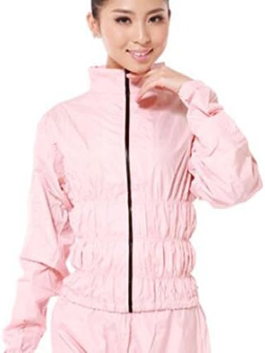 Sports Weight-loss Sauna Sweat Top Exercise Slimming Gym Top (Pink, M)