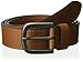 Dickies 100% Leather Jeans Belt with Stitch Design and Prong Buckle , Tan, 56
