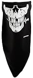 Schampa Black Jolly Pirate Skull Stretch Facemask