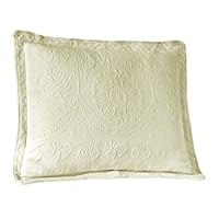 King Charles Matelasse King Sham, Ivory