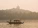 Boat on West Lake, Hangzhou, Zhejiang Province, China Photographic Poster Print by Jochen Schlenker, 12x9