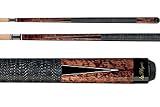 Players Umbra Birds-Eye Maple Pool Cue with Black and White Outline Transfer Points (G-1003)