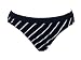 Kenneth Cole White Striped Swimsuit-bottom w/black Netting M