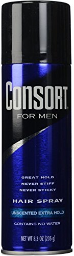 Consort  for Men Hair Spray Unscented Extra Hold, 8.30 Ounce (Pack of 12)