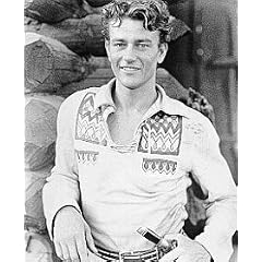 JOHN WAYNE AS BRECK COLEMAN, WAGON TRAIN SCOUT FROM THE BIG TRAIL #1 - SCHWARZ-WEISS - Filmfoto - (Poster) PLAKATE - 25x20" (60x50cm)