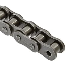 Morse 80HR 10FT Heavy Roller Chain, ANSI 80H, Riveted, 1 Strand, Steel, 1" Pitch, 0.625" Roller Diamter, 5/8" Roller Width, 18300lbs Average Tensile Strength, 10ft Length