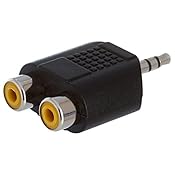 Amazon.com: RCA Audio Splitter Adapter (3.5mm Male to 2 RCA Female) (Stereo): Electronics
