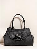 GUESS Super Sleek Satchel, BLACK