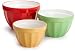 DII Set of 3 Tropical Punch Ceramic Mixing Bowl - Mixed Sizes