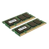Crucial Technology CT2KIT12864AC800 2GB 1GBx2 200-pin SODIMM DDR2 PC2-6400 Memory Kit