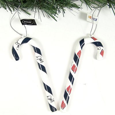 Buy DALE EARNHARDT, JR. OFFICIAL CANDY CANE CHRISTMAS ORNAMENTS (6) by Forever Collectibles