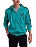 adidas Mens Adi Hooded Flock Track Top