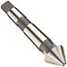 Dormer G137 Series High-Speed Steel Single-End Countersink, Uncoated (Bright) Finish, 3 Flutes, 60 Degrees, Taper Shank, mt3
