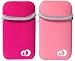 Reversible Double Sided Neorpene Sleeve Case Compatible with Panasonic Lumix DMC-FX DMC-FS Series Digital Camera - (Panasonic Lumix Digital Camear NOT included), Reversible Magenta / Pink
