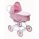 Rosebud 3-In-1 Doll Pram/Carrier/Stroller - Pink
