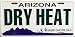 LP - 1083 AZ Arizona Dry Heat License Plate - 3106