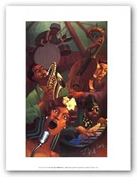 Jazz Quintet (mini) by Justin Bua 11.875"x9.5" Art Print Poster