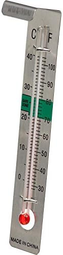 Aquatic Gardens Stainless Steel Thermometer