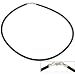 Rubber Cord Necklace Black 18"