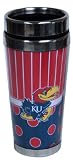 NCAA Kansas Jayhawks Polka Dot Travel Mug