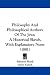 Philosophy and Philosophical Authors of the Jews: A Historical Sketch, with Explanatory Notes (1881)
