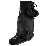 Manitobah Mukluks Women's Original Mukluk Slip-On Fur Boot,BLACK,10 M US