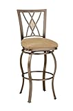 Brookside Diamond Fossil Back Swivel Counter Stool by Hillsdale - Brown Pow ....